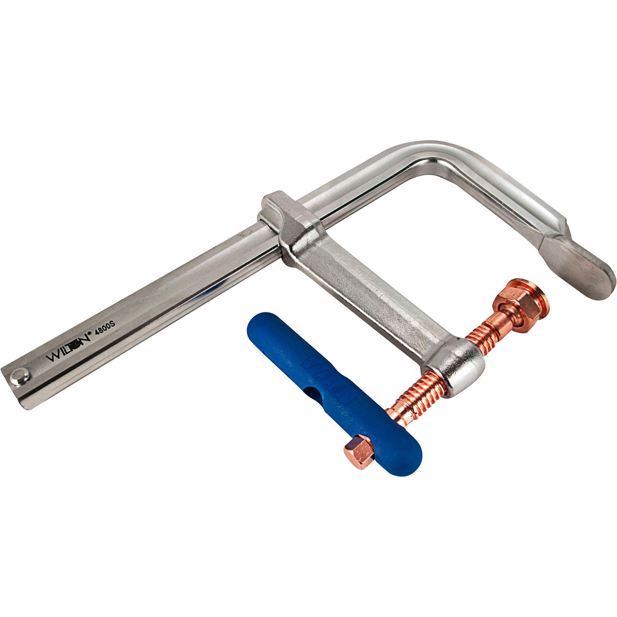 Wilton Spark-Duty Series Heavy-Duty F-Clamp, 48in. Opening, Model# 4800S-48C